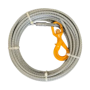 9mm x 23m Winch Wire Rope with Swivel Hook Bundle of 3