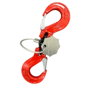 7mm Back‑to‑Back Safety Hooks – Grade 8 Steel (with 7mm Chain Links & Clevis Latch Hooks)