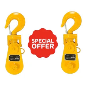 2 Ton Hook Head Snatch Block Pair