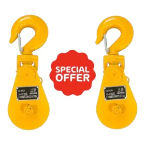 4 Ton Hook Head Snatch Block Pair