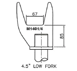 Fork 4.5" Low