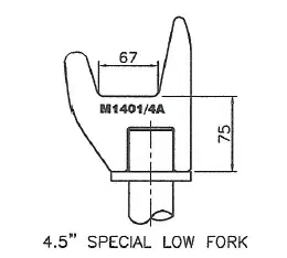 Fork 4.5" Special Low