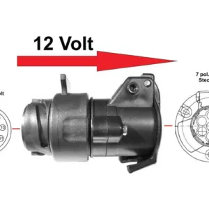 Secorut Short Adapter Car 12 Volt (13 pin To 7 pin)