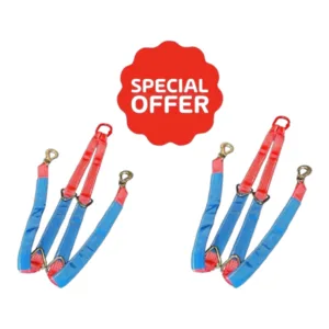 55" V Winch Brother Strap with Hook & Catch x 2