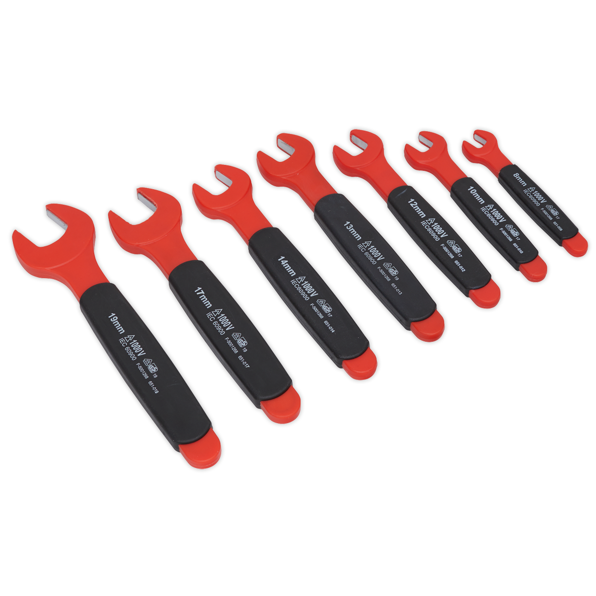 Sealey 7Pc Open End Spanner Set VDE AK63171 - Image 2