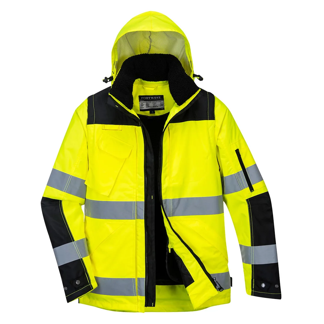 Portwest C469 Hi-Vis 3-in-1 Contrast Winter Pro Jacket - Image 2