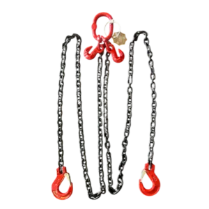 Chain Sling 2 Leg 7mm 2mt Sling Hooks Grab Short