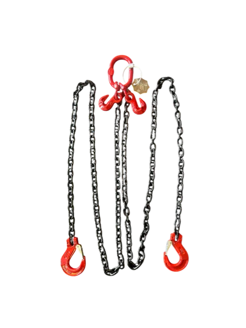 Chain Sling 2 Leg 7mm 2mt Sling Hooks Grab Short