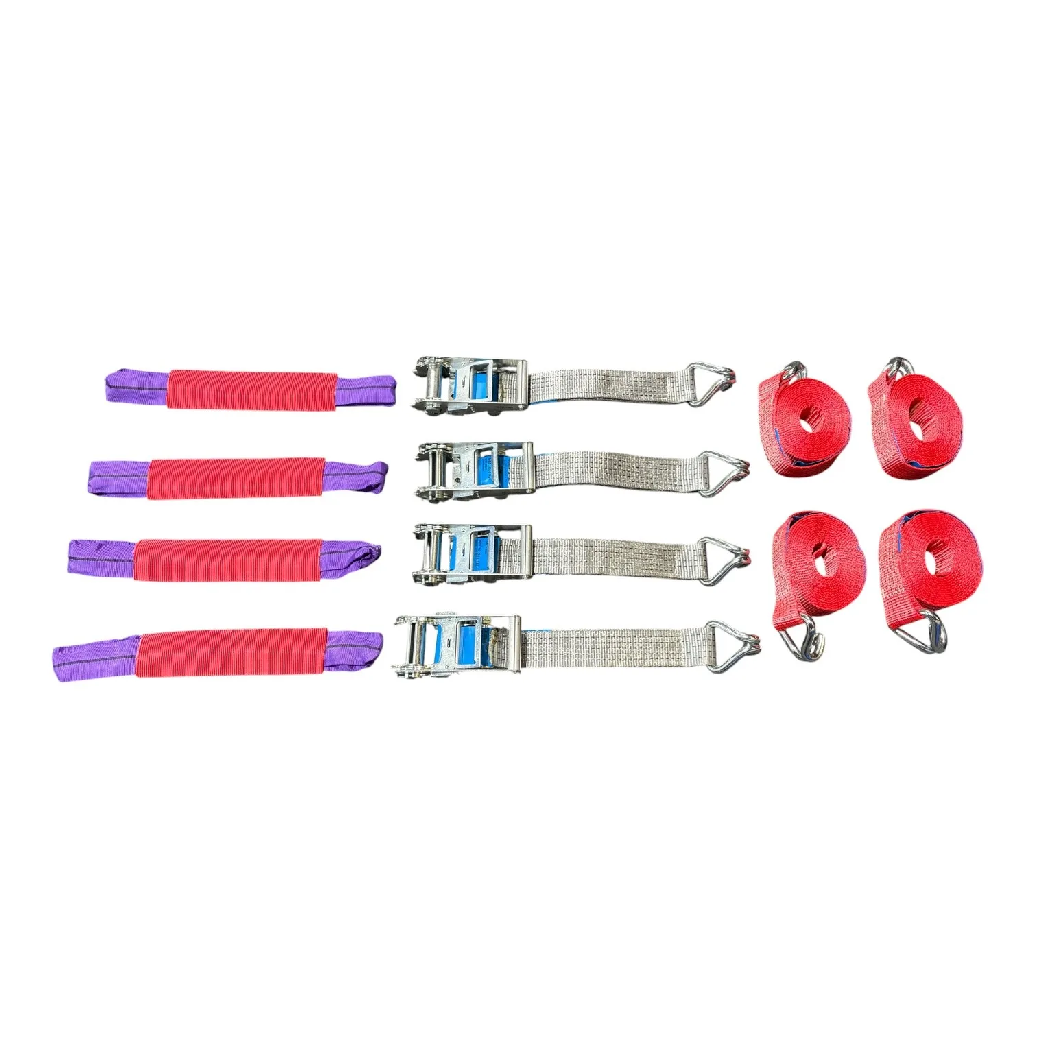 Car Transporter 4mt Strap with Claw Hook, Soft Loop Choker & Ratchet Assembly 5000KGS - Image 2