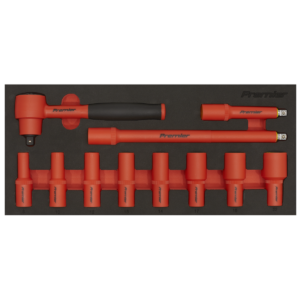 Sealey Insulated Socket Set 3/8 Sq Drive 11Pc VDE Approved
