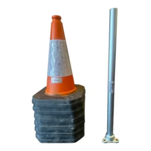 Traffic Cone Pole/Mudguard Stay 3 Bolt Mount
