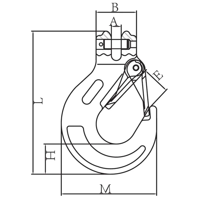 Clevis Sling Hook With Iron Catch - Image 2