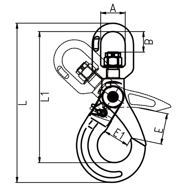 Swivel Self Locking Winch Hook - Image 2