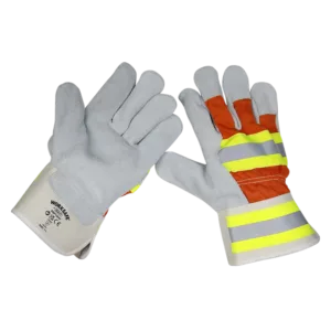 Sealey Reflective Rigger’s Gloves – One Size (Pair)