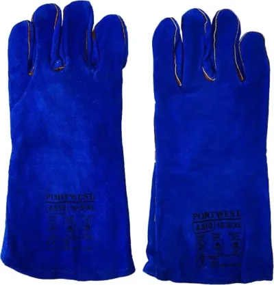 Portwest A510 Welders Blue Gauntlet XL