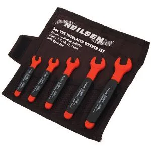 Neilsen VDE Insulated Open End Spanner Set 5 Piece