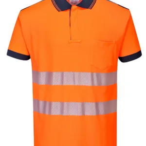 Portwest T180 PW3 Hi-Vis Cotton Comfort Polo Shirt