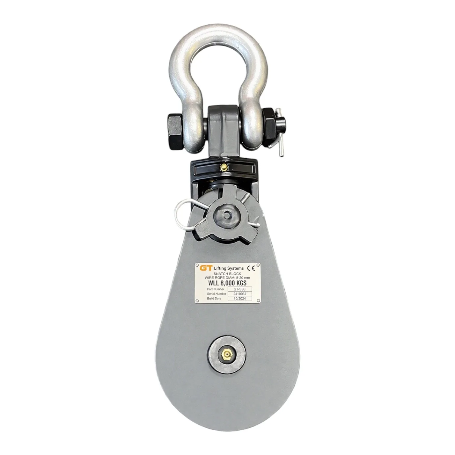 Viper 6" 8T Snatch Block Swivel Shackle Fitting 16mm Rope