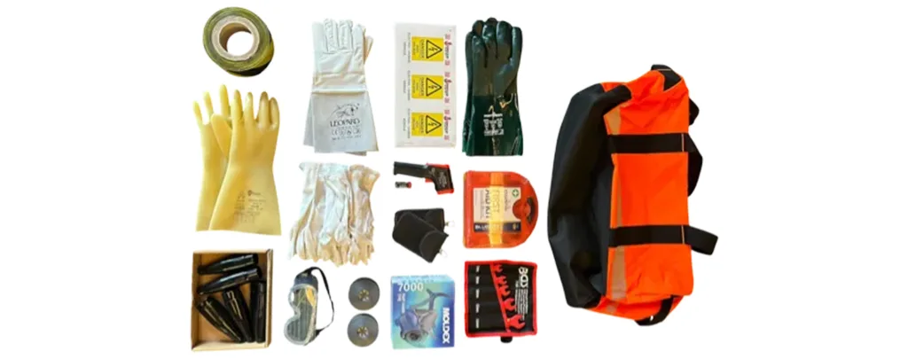 EV Recovery PPE in a bag