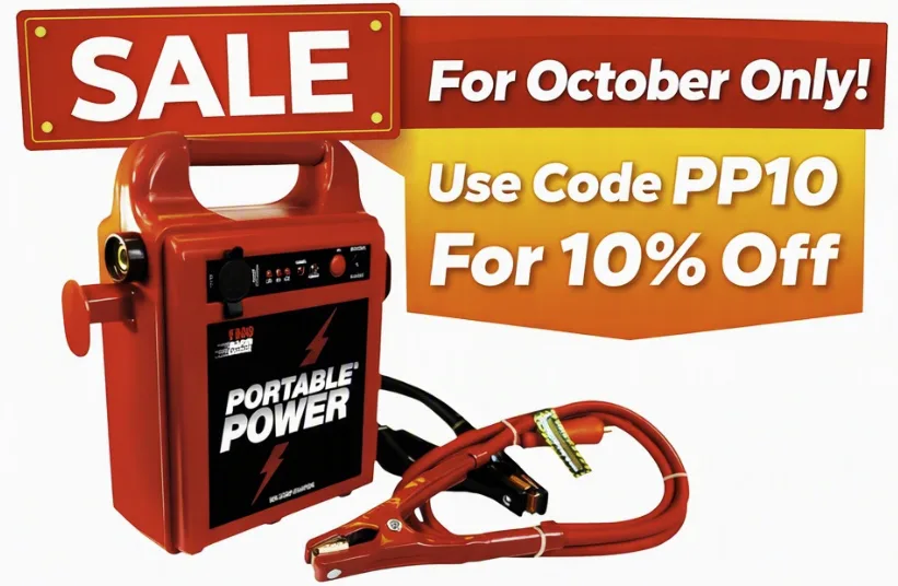 Portable Power 1800RC jump pack, 10% off in October with code PP10