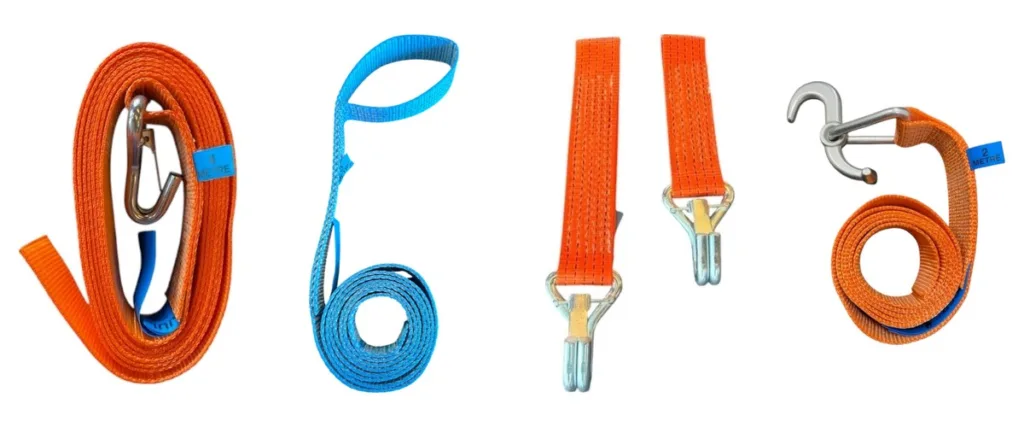 Replacement recovery straps and tails